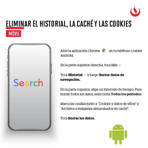 ¿Cómo borrar cookies desde tu móvil?