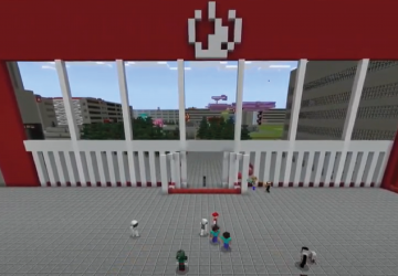 Una fiesta online en el Mundo Minecraft Education