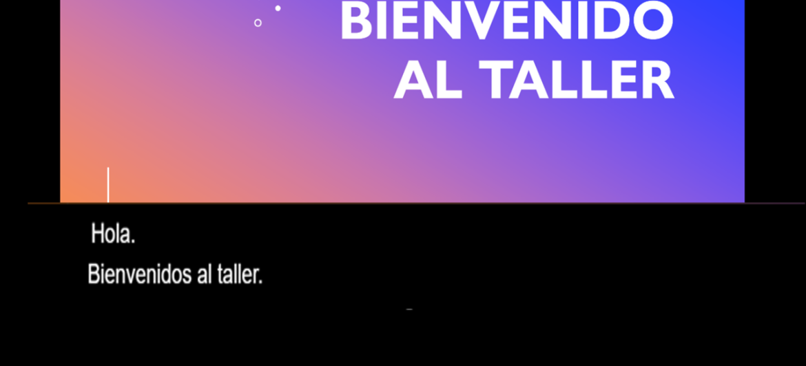 Taller “Subtítulos automáticos en las sesiones online con Power Point”